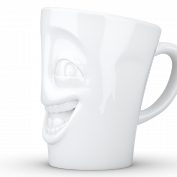 Preview: FiftyEight Henkelbecher Mug Witzig weiss